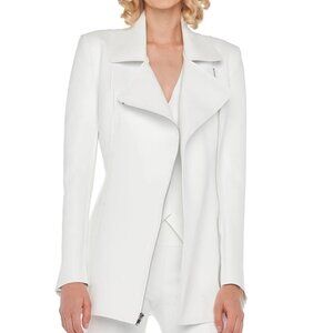 Norma Kamali Snow White Pickleball Jacket, XS